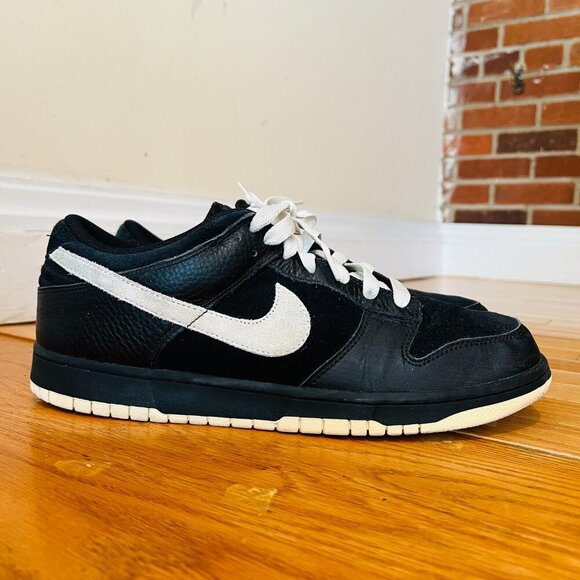 Nike Dunk 2008 Black Sail White Size 13 Sneakers 318020-013 - Picture 13 of 16